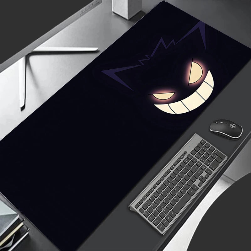 Mousepad Gamer XXL - Preto Estilo Anime Japonês