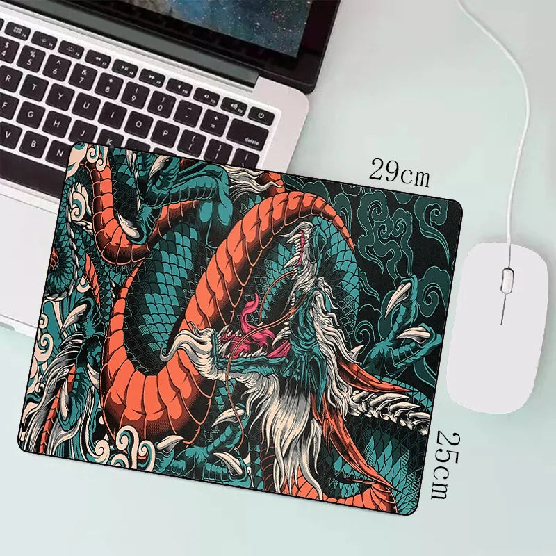 Mouse Pad XXL Anime Dragão Japonês - Gaming, Velocidade e Estilo