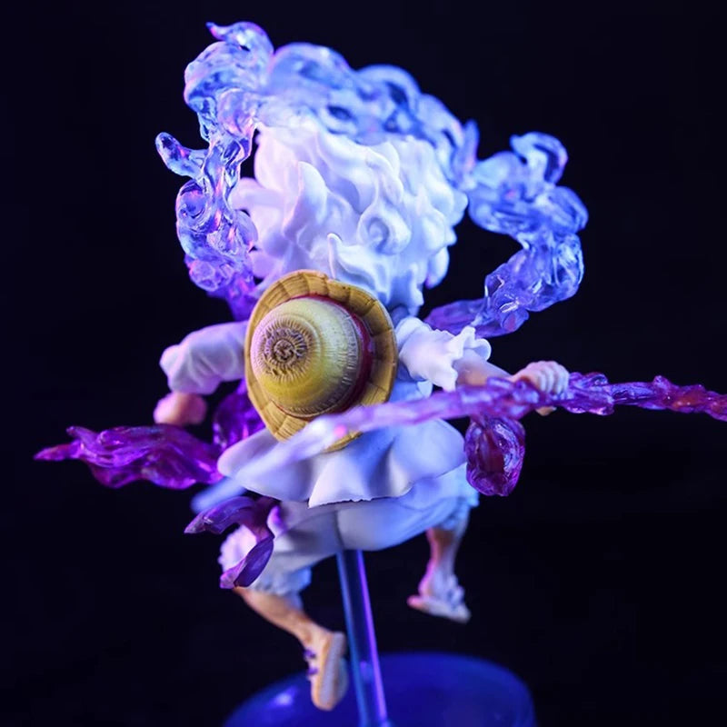 Mini Figura One Piece Luffy Gear 5 - Edição Sun God Nika 10cm